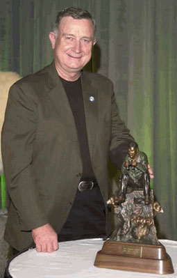 2004  Award winner, Mike Simpson, with his trophy